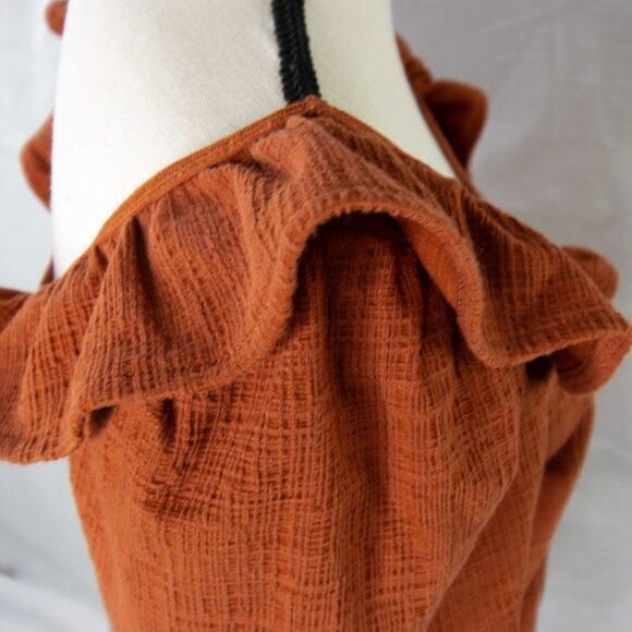 Madewell Crosshatch Ruffled Top - Picture 12 of 16